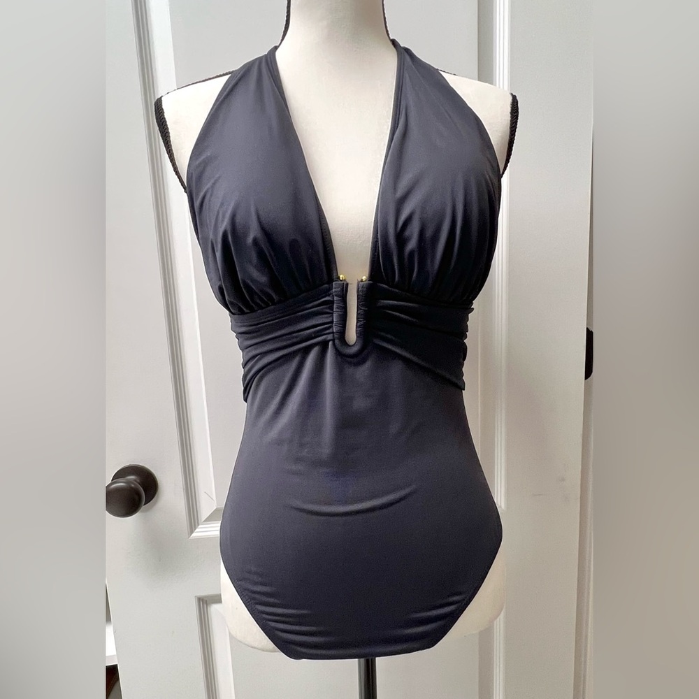 Bleu Rod Beattie black 1 pc swimsuit sz 8